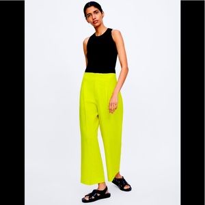 Zara wide leg pleated pants